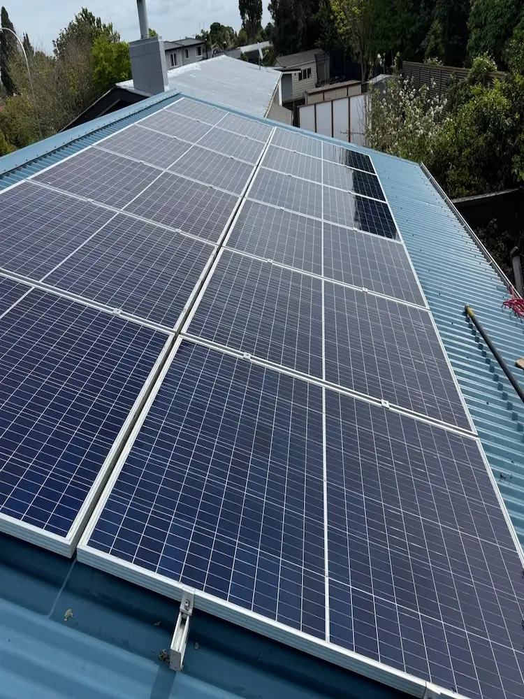 Clean solar panels after professional cleaning in Tauranga